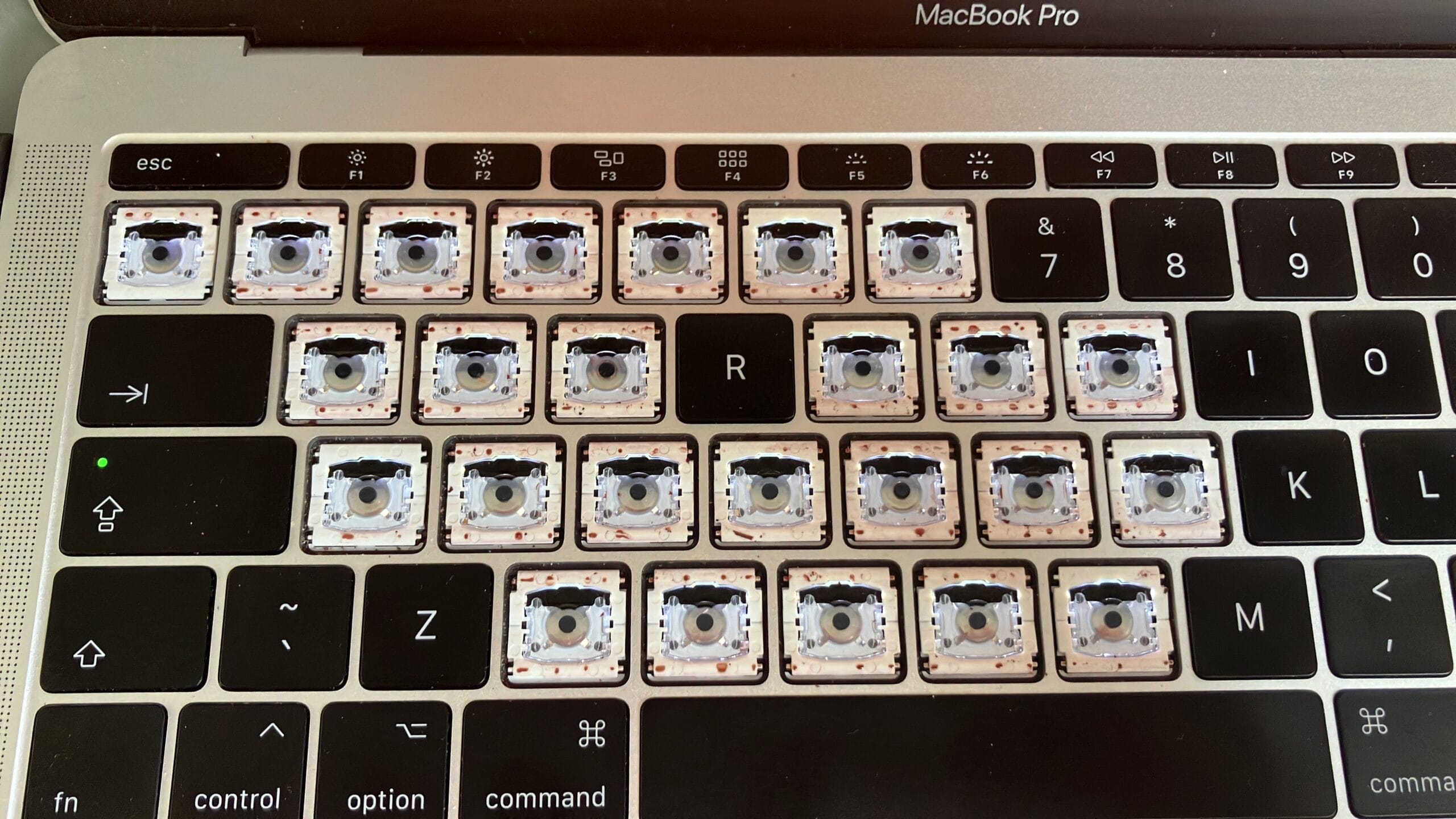 macbook-vochtschade-toetsenbord